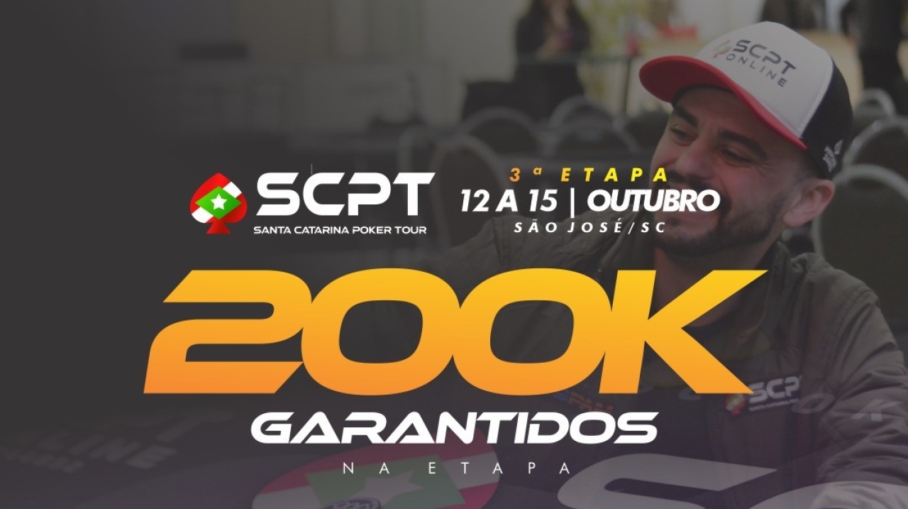 3ª etapa do SCPT acontece na próxima semana com garantido turbinado de R$ 200.000; confira a grade